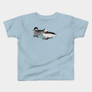 Bufflehead Ducks Pair Kids T-Shirt